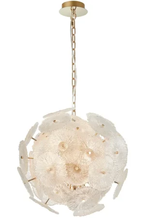 Bloom LED 19.5 inch Brass Chandelier Ceiling Light Reduced Price