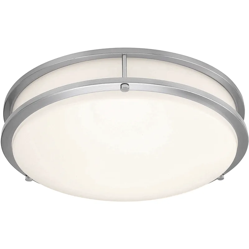 Bargain Solero III LED 16 inch Brushed Steel Flush Mount Ceiling Light