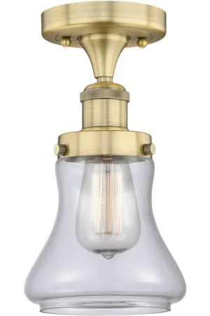 Bellmont 1 Light 6.5 inch Brushed Brass Semi-Flush Mount Ceiling Light Popular