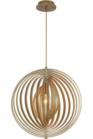 Best Seller Abruzzo 1 Light 19.25 inch Wood Pendant Ceiling Light