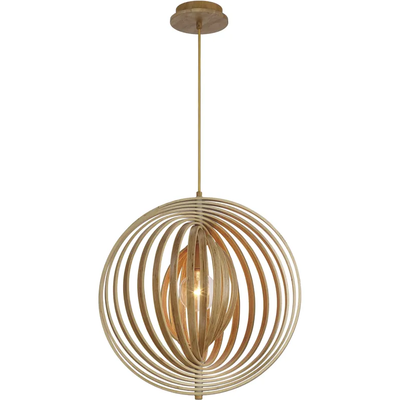 Best Seller Abruzzo 1 Light 19.25 inch Wood Pendant Ceiling Light