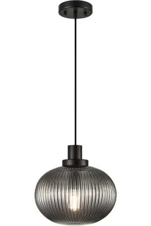 Charismo 1 Light 11 inch Black Pendant Ceiling Light Reduced Price