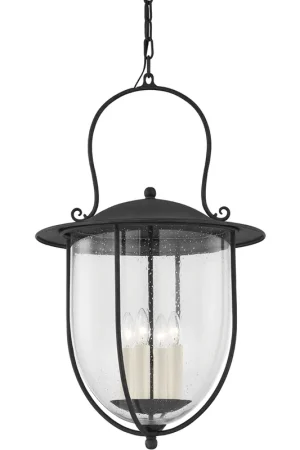 Certified Monterey County 4 Light 18 inch French Iron Pendant Ceiling Light, Large