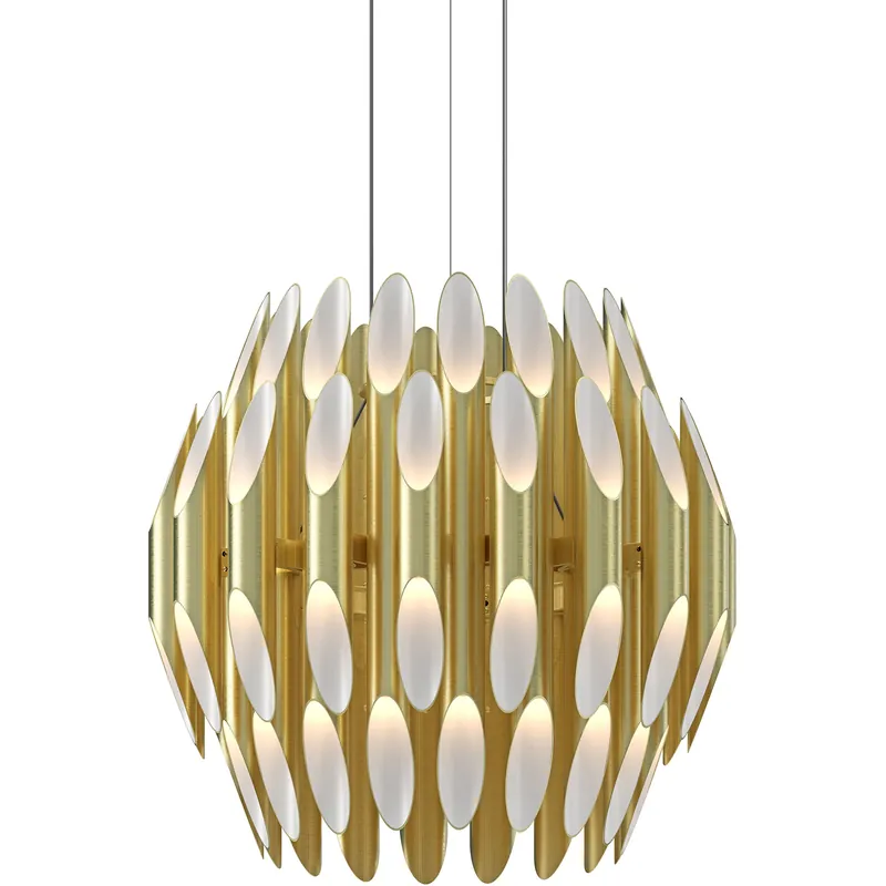 Chimes 72 Light 24.5 inch Satin Brass Pendant Ceiling Light Sale