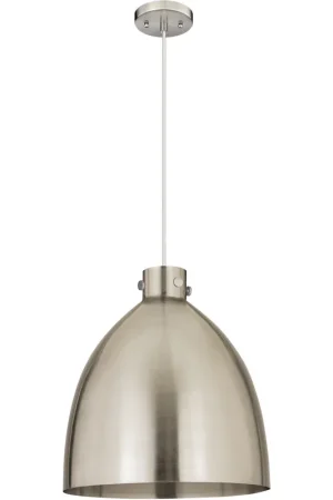 Big Sale Newton Bell 1 Light 18 inch Satin Nickel Pendant Ceiling Light