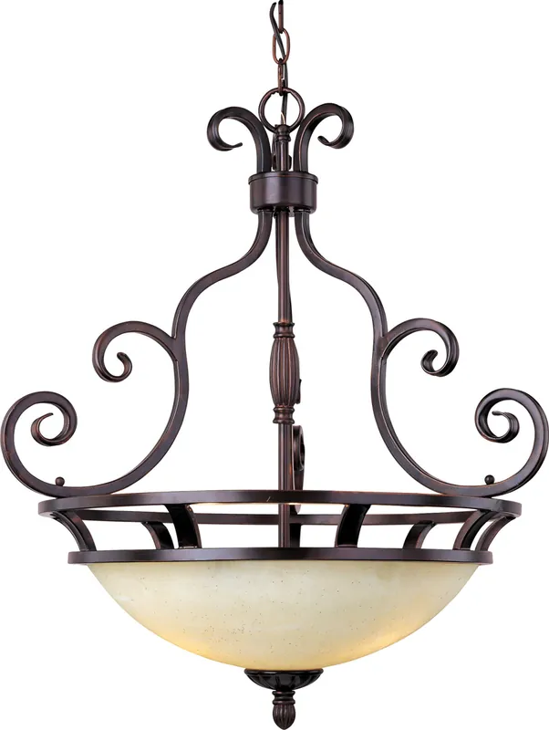 Bulk Order Manor 3 Light 23 inch Oil Rubbed Bronze Invert Bowl Pendant Ceiling Light