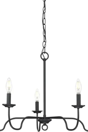 Canebrake 5 Light 30 inch Matte Black Chandelier Ceiling Light Buy Online