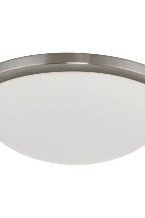 Button LED 17 inch Brushed Nickel Flush Mount Ceiling Light Same Day Shipping