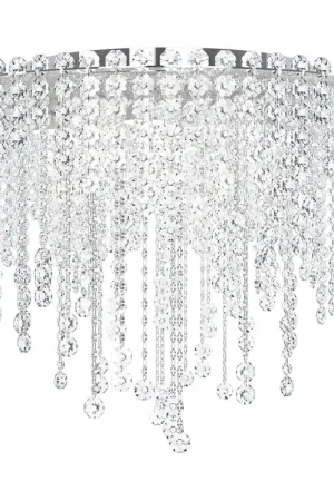 Chantant 6 Light Polished Stainless Steel Flush Mount Ceiling Light in Optic, Strand Trending