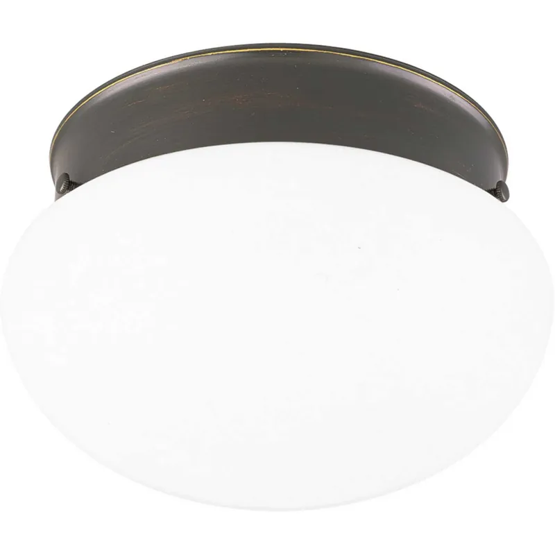 Clearance Fitter 2 Light 9.5 inch Antique Bronze Flush Mount Ceiling Light