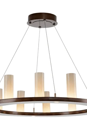 Carlyle LED 34 inch Gilded Brass Chandelier Ceiling Light in 2700K LED, Corona Ring Latest