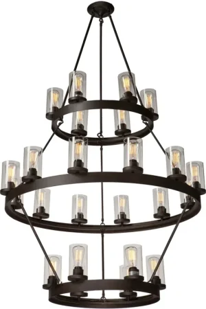 Best Seller Menlo Park 24 Light 41.5 inch Oil Rubbed Bronze Up Chandelier Ceiling Light