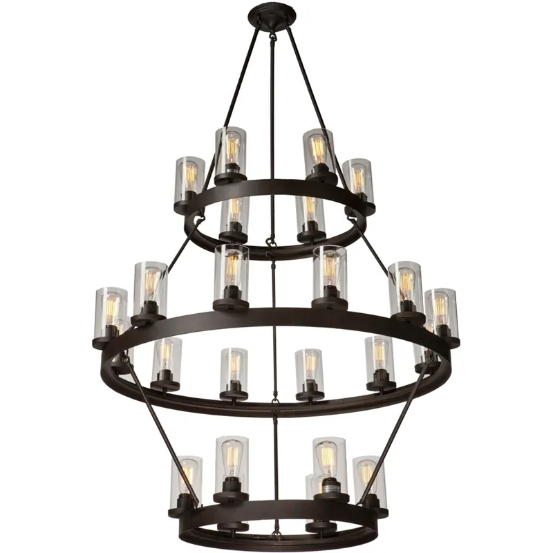 Best Seller Menlo Park 24 Light 41.5 inch Oil Rubbed Bronze Up Chandelier Ceiling Light