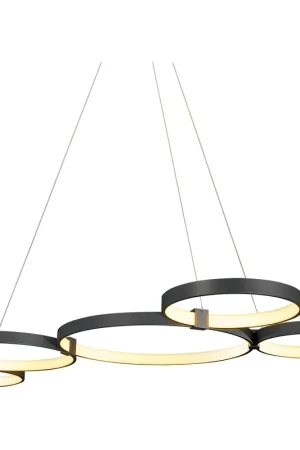 Capella 31.5 inch Black Chandelier Ceiling Light Clearance