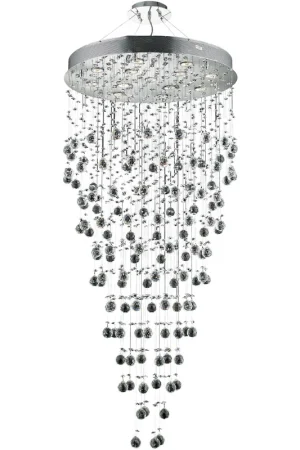 Buy Online Galaxy 13 Light 28 inch Chrome Foyer Ceiling Light in GU10, Royal Cut