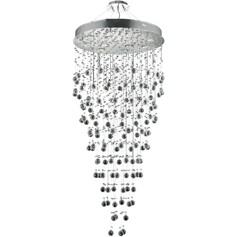 Buy Online Galaxy 13 Light 28 inch Chrome Foyer Ceiling Light in GU10, Royal Cut