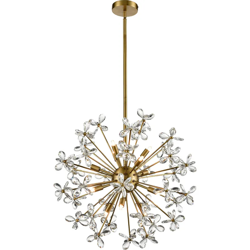 Adelle 12 Light 25 inch Aged Brass Chandelier Ceiling Light Free Shipping