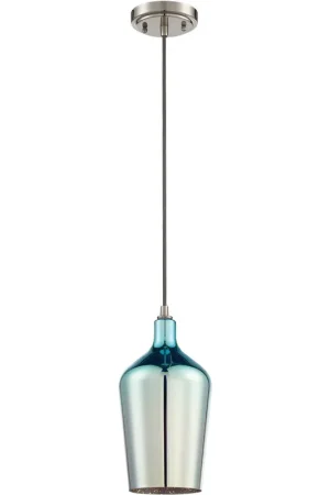 Best Choice Bejamin 1 Light 6 inch Brushed Polished Nickel Mini Pendant Ceiling Light
