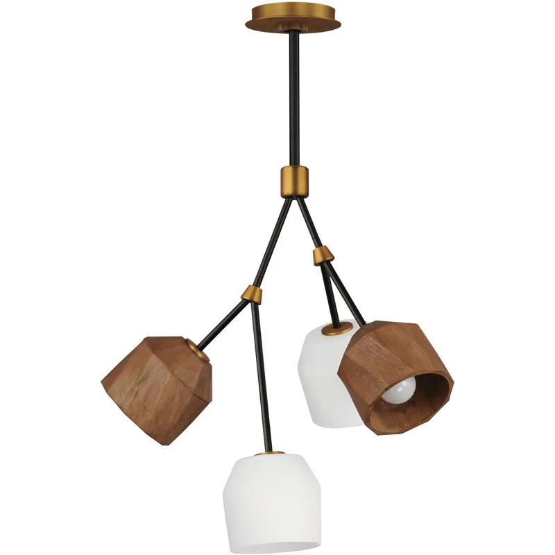 Akimbo LED 21.75 inch Dark Bronze and Antique Brass Multi-Light Pendant Ceiling Light Markdown
