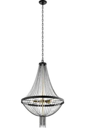 Alexia 5 Light 24 inch Textured Black Chandelier 1 Tier Small Ceiling Light, Small While Supplies Last
