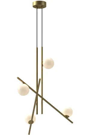 Amara LED 18.38 inch Brushed Gold Chandelier Ceiling Light Modern