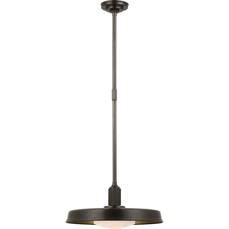 Chapman & Myers Ruhlmann LED 18 inch Bronze Factory Pendant Ceiling Light Latest