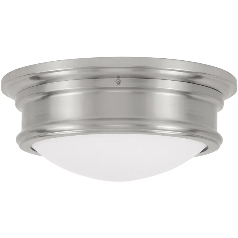 Astor 2 Light 13 inch Brushed Nickel Flush Mount Ceiling Light Best Price
