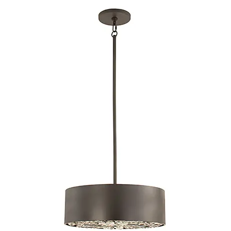 Azores 4 Light 18 inch Black Cashmere Convertible Semi-Flush or Pendant Ceiling Light Limited Time