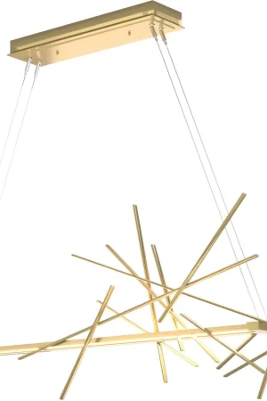 Cascade LED 50.9 inch Modern Brass Pendant Ceiling Light Instant Buy