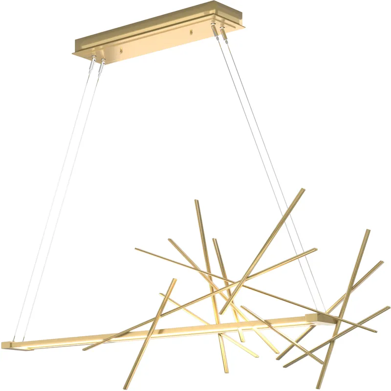 Cascade LED 50.9 inch Modern Brass Pendant Ceiling Light Instant Buy