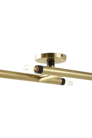 Ballard 4 Light 7 inch Antique Brass Flush Mount/Wall Sconce Ceiling Light Next Day Delivery