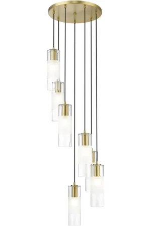 Alton 7 Light 18 inch Modern Gold Chandelier Ceiling Light Trending