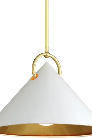 Charm 1 Light 23 inch Gold Leaf/Soft White Pendant Ceiling Light Trending