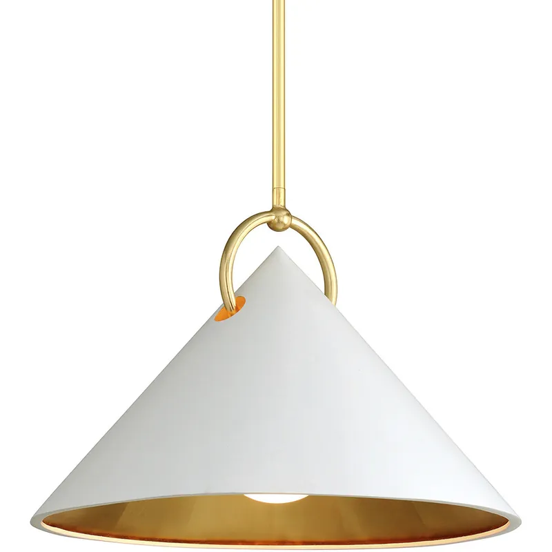 Charm 1 Light 23 inch Gold Leaf/Soft White Pendant Ceiling Light Trending