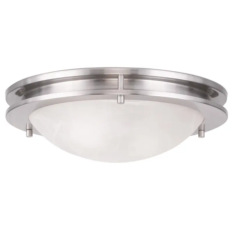Ariel 2 Light 13 inch Brushed Nickel Flush Mount Ceiling Light Flash Sale