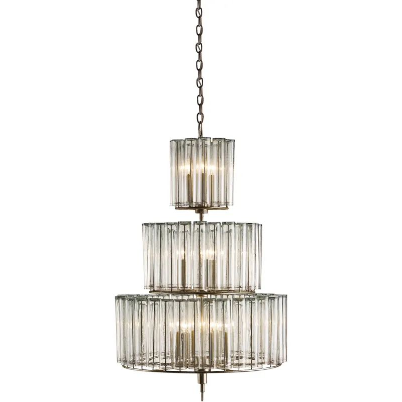 Bevilacqua 12 Light 27 inch Silver Leaf Chandelier Ceiling Light, Medium Special Offer