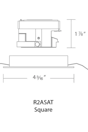 Aether Brushed Nickel Recessed Downlight in 90, 3000K Sale