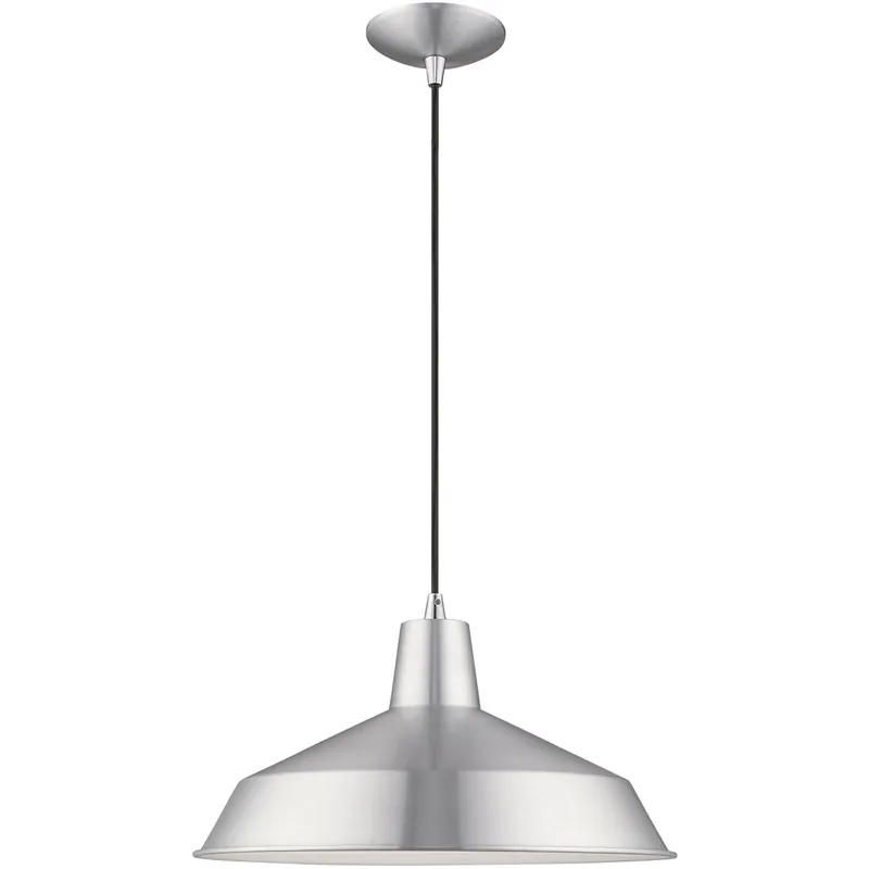 Allison 1 Light 16 inch Brushed Aluminum Mini Pendant Ceiling Light Wholesale
