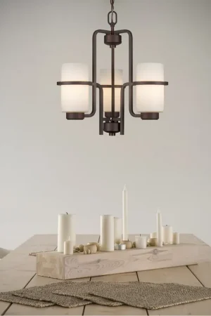 Aubrey 3 Light 18 inch Antique Bronze Chandelier Ceiling Light Viral