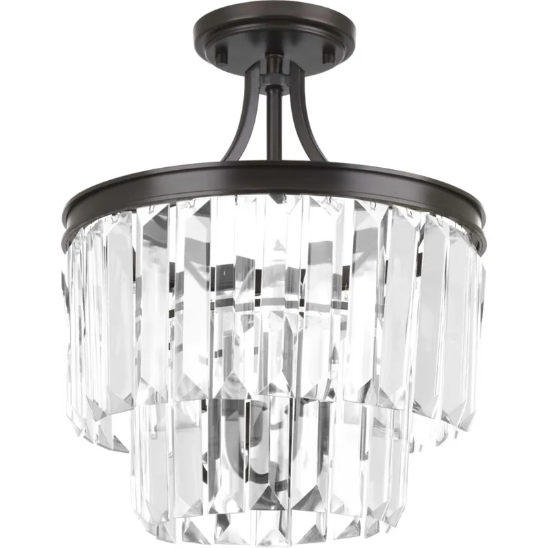 Bulk Order Palermo 3 Light 13 inch Antique Bronze Semi-Flush Mount Convertible Ceiling Light, Design Series