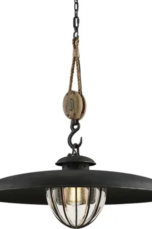 Buy Today Murphy 1 Light 32 inch Forged Iron Pendant Ceiling Light