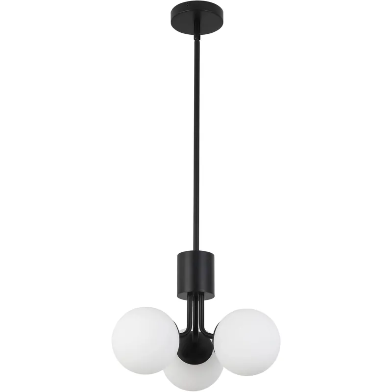 Amanda 3 Light 15 inch Matte Black Chandelier Ceiling Light Editor’s Pick