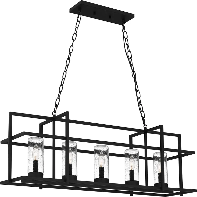 Big Sale Damien 5 Light 37 inch Earth Black Island Light Ceiling Light