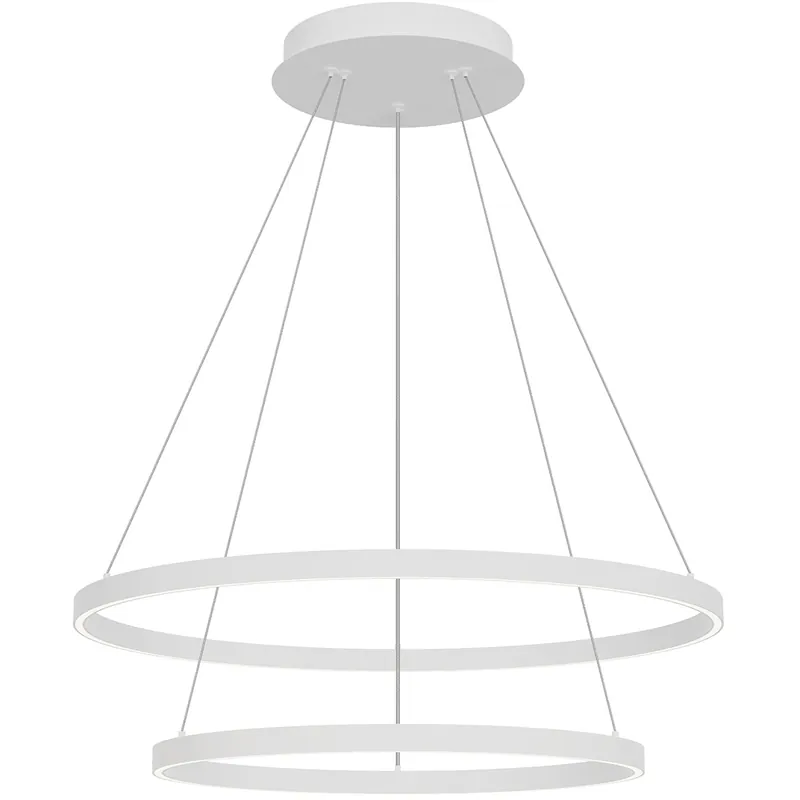 Cerchio LED 31.5 inch White Chandelier Ceiling Light Special Discount