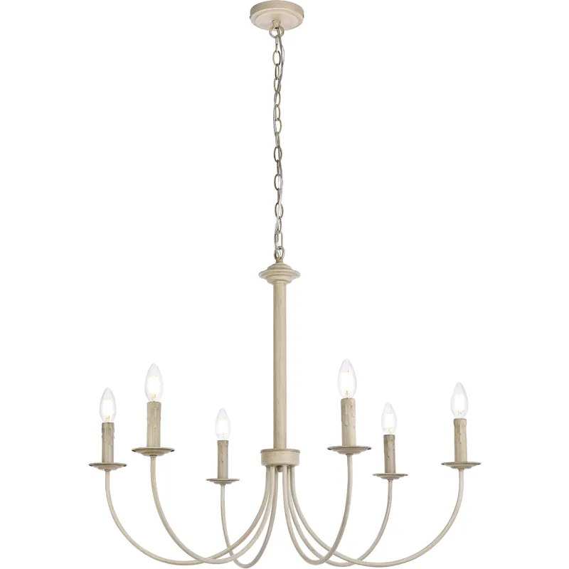 Brielle 6 Light 32 inch Weathered Dove Pendant Ceiling Light Exclusive