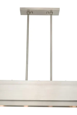 Best Seller Varick 4 Light 36 inch Brushed Nickel Linear Chandelier Ceiling Light