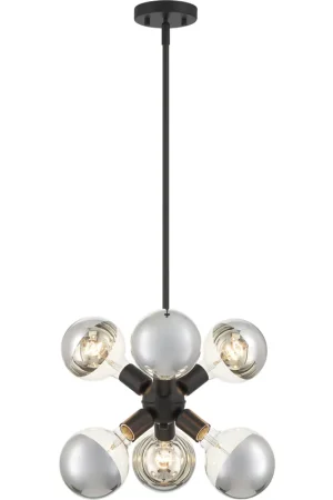 Bulk Order Gambit 6 Light 7 inch Matte Black Pendant Ceiling Light