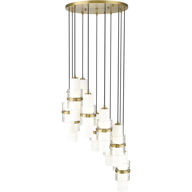 Cayden 11 Light 24 inch Modern Gold Chandelier Ceiling Light Next Day Delivery