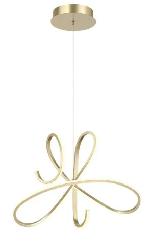 Astor LED Soft Gold Pendant Ceiling Light Next Day Delivery