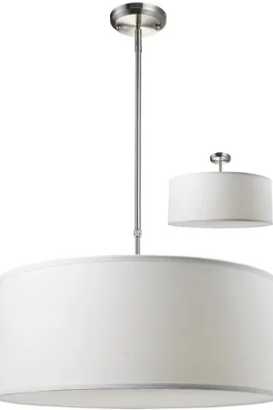 Albion 3 Light 24 inch Brushed Nickel Pendant Ceiling Light Mega Sale